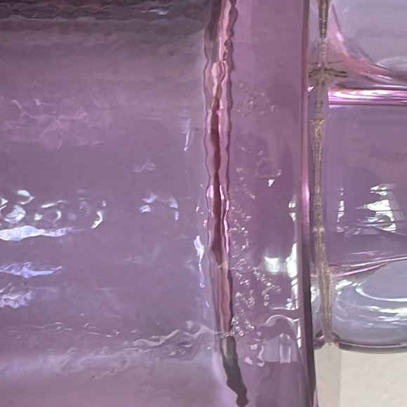 An original blown glass lovers in purple signed by the artist B.Avotria - Picture 3 of 3